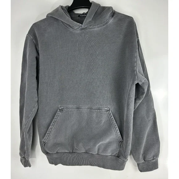 Talentless x Scott Disick Heavyweight Hoodie Blank Distressed Gray Men's Large - Picture 15 of 16